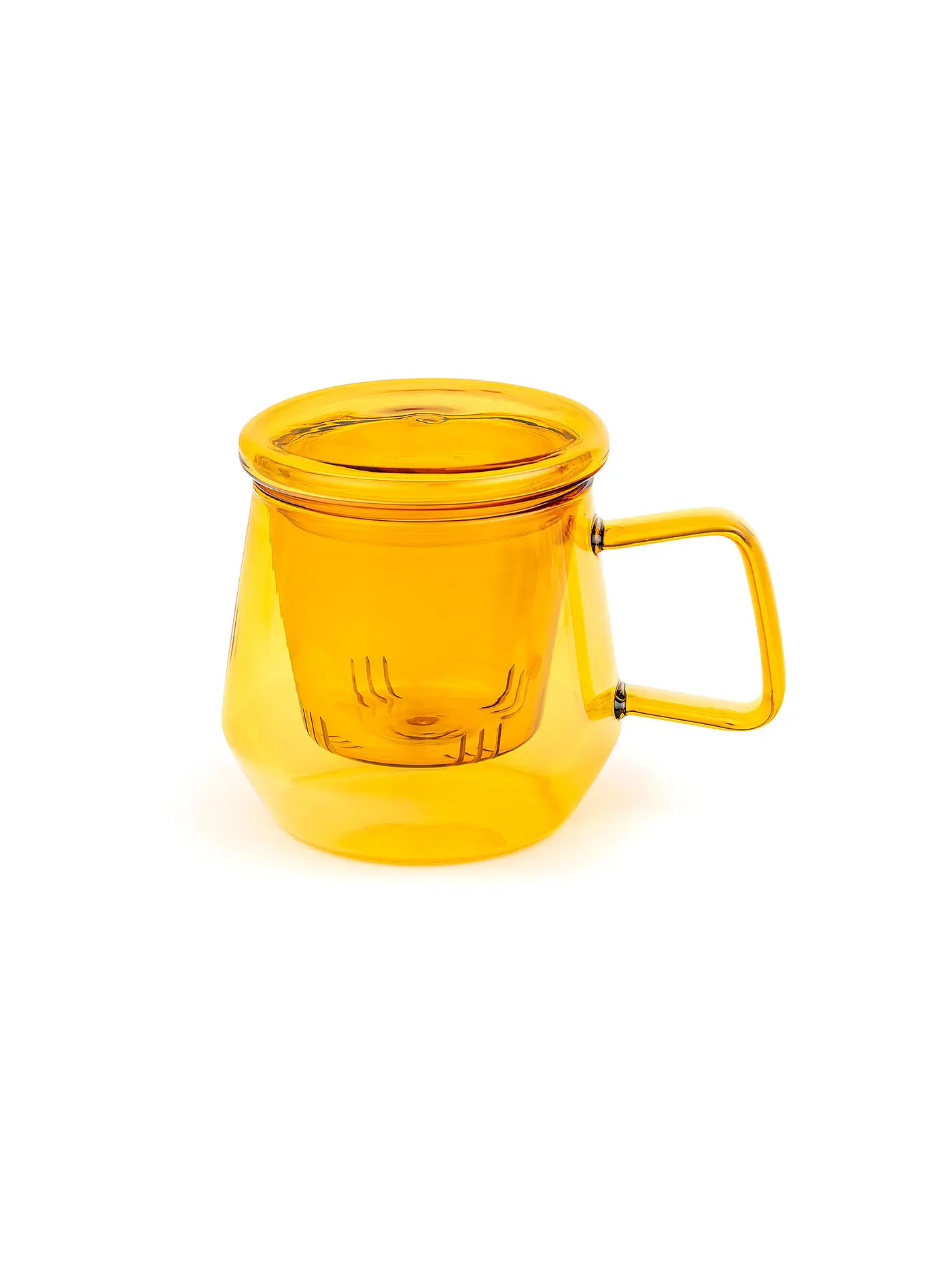 BREDEMEIJER | Teekanne TEA FOR ONE LIVORNO 0,35l Glas Black | orange